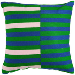 Atmosphera - Cuscino ricamato disso verde 40x40cm créateur d'intérieur