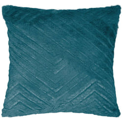 Atmosphera - Cuscino effetto pelliccia blu anatra nils 45x45cm créateur d'intérieur