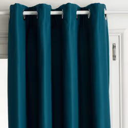Tenda isolante "isa" blu anatra 140x260cm - Atmosphera createur d'interieur. Colore : Bleu canard. Materiale principale : Pol ...