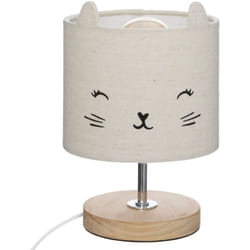 Atmosphera - Lampada per bambini gatto grigio h21cm créateur d'intérieur