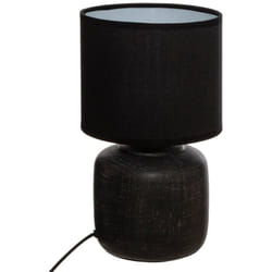 Atmosphera - Lampada salta in ceramica nera h27cm créateur d'intérieur