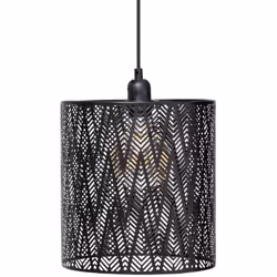 Lampada a sospensione in metallo nero "cota" d25cm - Atmosphera createur d'interieur. Colore : Noir. Materiale principale : F ...