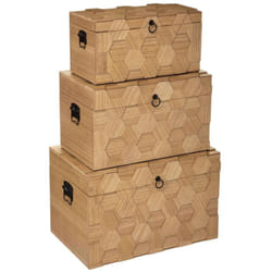 Atmosphera - Set di 3 bauli arty l47 53 60cm créateur d'intérieur