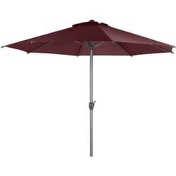 Ombrellone rotondo in alluminio loompa bordeaux 3m - Hespéride