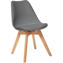 Atmosphera - Sedia baya gambe in faggio grigio ardesia créateur d'intérieur