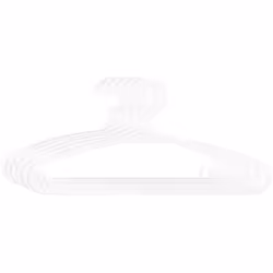 Set di 6 appendini in plastica bianca per bambini - Atmosphera createur d'interieur. Colore : Blanc. Materiale principale : P ...