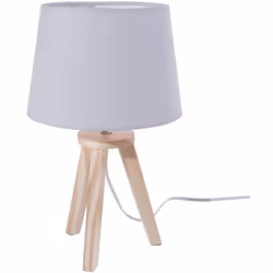 Lampada a treppiede per bambini grigio h31cm - Atmosphera createur d'interieur. Colore : Gris. Materiale principale : Polypro ...