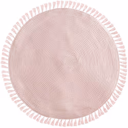 Tappeto per bambini rosa "lulu" d90cm - Atmosphera createur d'interieur. Colore : Rose. Materiale principale : Polyester. Lun ...