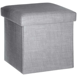 Atmosphera - Pouf pieghevole Tomaz grigio topo créateur d'intérieur