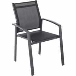 Poltrona Axiome antracite; Dimensioni 65 x 56 x 86 centimetri; Struttura in acciaio con trattamento epossidico antiruggine; S ...