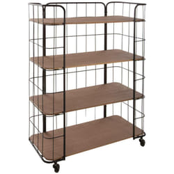 Scaffale in legno e metallo Jordi H98cm - Atmosphera créateur d'intérieur