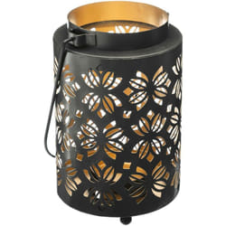 Atmosphera - Lanterna di design in metallo H13cm - Modello b nero créateur d'intérieur