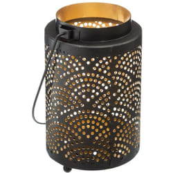 Atmosphera - Lanterna di design in metallo H13cm - Modello d nero créateur d'intérieur