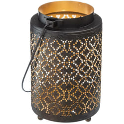 Atmosphera - Lanterna di design in metallo H13cm - Modello e nero créateur d'intérieur