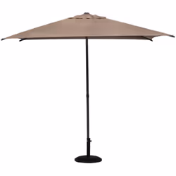 Ombrellone quadrato in acciaio "soya" d2,5x2,5m, colore tortora - Hespéride. Colore : Taupe. Materiale principale : Acier tra ...
