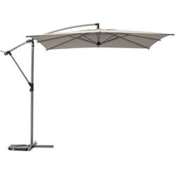 Hesperide - Parasole quadrato manoa taupe d2,5x2,5m sfalsato in acciaio - Hespéride