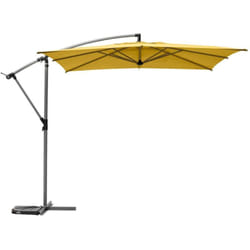 Hesperide - Ombrellone quadrato offset giallo senape manoa in acciaio d2,5x2,5m - Hespéride