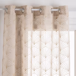 Tenda beige "mia" 140x240cm - Atmosphera createur d'interieur. Colore : Beige. Materiale principale : Polyester. Lunghezza :  ...