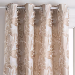 Tenda "bejuco" beige con motivo jacquard 140x260cm - Atmosphera createur d'interieur. Colore : Lin. Materiale principale : Po ...