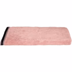 Asciugamano "joia" in cotone rosa 50x90cm - Atmosphera createur d'interieur. Colore : Vieux rose. Materiale principale : Coto ...