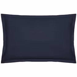 Fodera per cuscino "carina" in cotone blu inchiostro 50x70cm - Atmosphera createur d'interieur. Colore : Bleu marine. Materia ...
