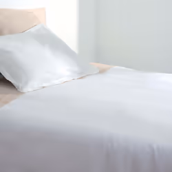 Copripiumino "carina" in cotone bianco 140x200cm - Atmosphera createur d'interieur. Colore : Blanc. Materiale principale : Co ...