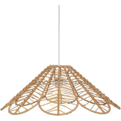 Atmosphera - Lampada a sospensione folk beige d58cm créateur d'intérieur