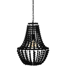 Lampada a sospensione goya in pino nero d39cm - Atmosphera créateur d'intérieur