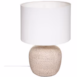 Lampada "davia" in ceramica bianca h40cm - Atmosphera createur d'interieur. Colore : Blanc. Materiale principale : Grès (céra ...