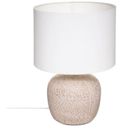Atmosphera - Lampada davia in ceramica bianca h40cm créateur d'intérieur