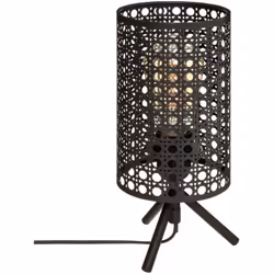 Lampada in metallo "katel" h28cm - Atmosphera createur d'interieur. Colore : Noir. Materiale principale : Polyéthylène. Lungh ...