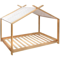 Tenda letto per bambini ilan in pino bianco 90x190cm - Atmosphera créateur d'intérieur