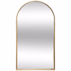 Specchio in metallo dorato "joyce" 60x106cm - Atmosphera createur d'interieur. Colore : Doré. Materiale principale : Fer. Lun ...