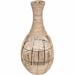 Vaso in rattan h63cm - Atmosphera createur d'interieur. Colore : Rotin. Materiale principale : Rotin. Lunghezza : 29.00 cm. L ...