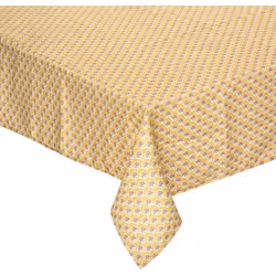 Tovaglia antimacchia "gloria" giallo senape 140x240cm - Atmosphera createur d'interieur. Colore : Ocre. Materiale principale ...