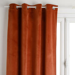 Atmosphera - Tenda oscurante in velluto rosa terracotta 140x260cm créateur d'intérieur