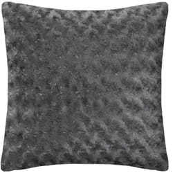 Atmosphera - Cuscino in pelliccia riccia grigio ardesia 45x45cm créateur d'intérieur