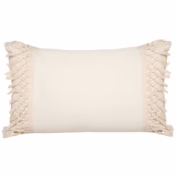Cuscino "macra" in macramè avorio 30x50cm - Atmosphera createur d'interieur. Colore : Ivoire. Materiale principale : Coton. L ...