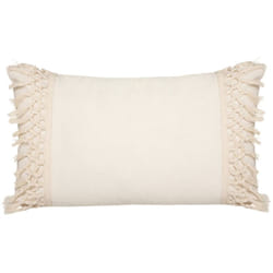 Les Tendances - Cuscino macra in macramè avorio 30x50cm - Atmosphera créateur d'intérieur
