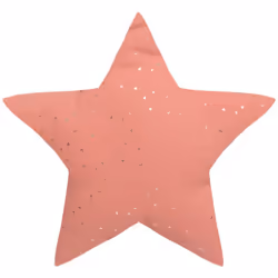 Cuscino per bambini "berlingot" terracotta rosa stella 40x40cm - Atmosphera createur d'interieur. Colore : Terracotta. Materi ...