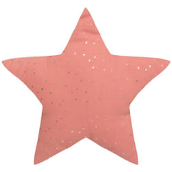 Les Tendances - Cuscino per bambini berlingot terracotta rosa stella 40x40cm - Atmosphera créateur d'intérieur