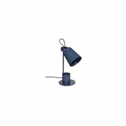 Lampada da tavolo in metallo, con attacco E14 max 25W. Pratico portapenne integrato.
