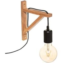 Atmosphera - Lampada da parete wild, legno h22cm créateur d'intérieur