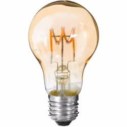 Lampadina led "standard" ambra attorcigliata, d6cm e27 - Atmosphera createur d'interieur. Colore : Ambre. Materiale principal ...