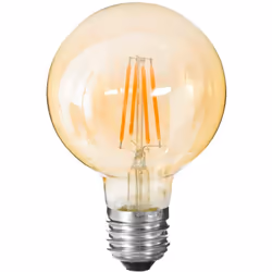 Lampadina led "globe" diritta ambra d11cm e27 - Atmosphera createur d'interieur. Colore : Ambre. Materiale principale : Verre ...