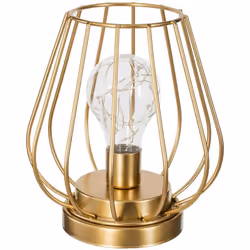 Lampada "madi" oro h17cm - Atmosphera createur d'interieur. Colore : Doré. Materiale principale : Métal. Lunghezza : 15.00 cm ...