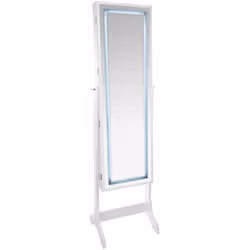 Armadio per gioielli led "bettany" bianco 47x155cm - Atmosphera createur d'interieur. Colore : Blanc. Materiale principale : ...