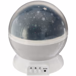 Proiettore notturno per bambini grigio d12cm - Atmosphera createur d'interieur. Colore : Gris. Materiale principale : Polycar ...