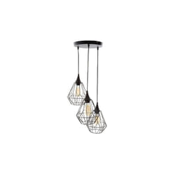 Atmosphera - Lampada a sospensione a filo Kaore in metallo nero D25cm créateur d'intérieur