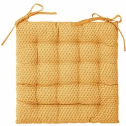 Coprisedia "otto" giallo 38x38cm - Atmosphera createur d'interieur. Colore : Jaune. Materiale principale : Coton. Lunghezza : ...